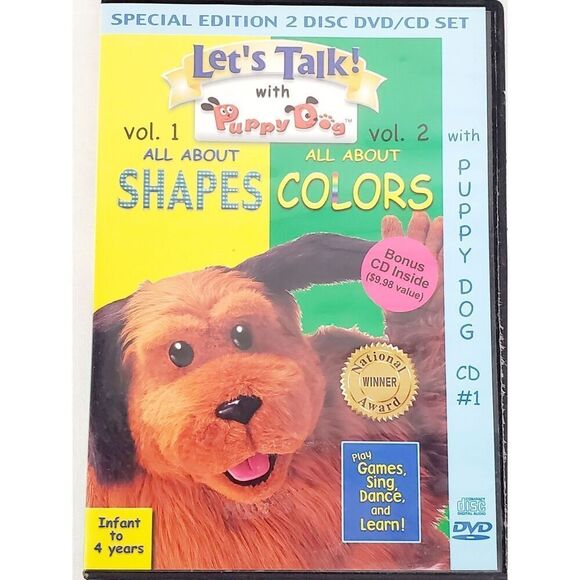 Let's talk to Puppy Dog Vol. 1 - All about Shapes, Colors [DVD] - Picture 1 of 3